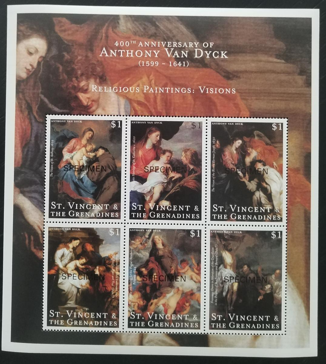 Svatý Vincent 2000 Anthonis van Dyck a jeho umění: Madonny SPECIMEN