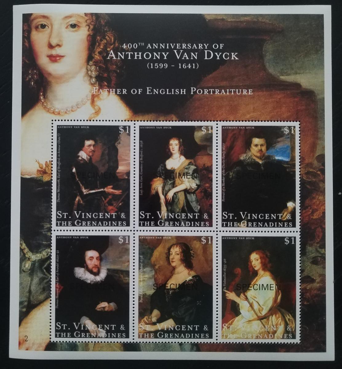 Svatý Vincent 2000 Anthonis van Dyck a jeho umění: Portréty SPECIMEN