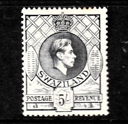 Svazisjko 1938 SG37 70£ P=13.5x13 5 šilinků, menší toning