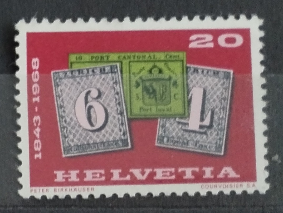 Švýcarsko 1968 Výročí národní známky