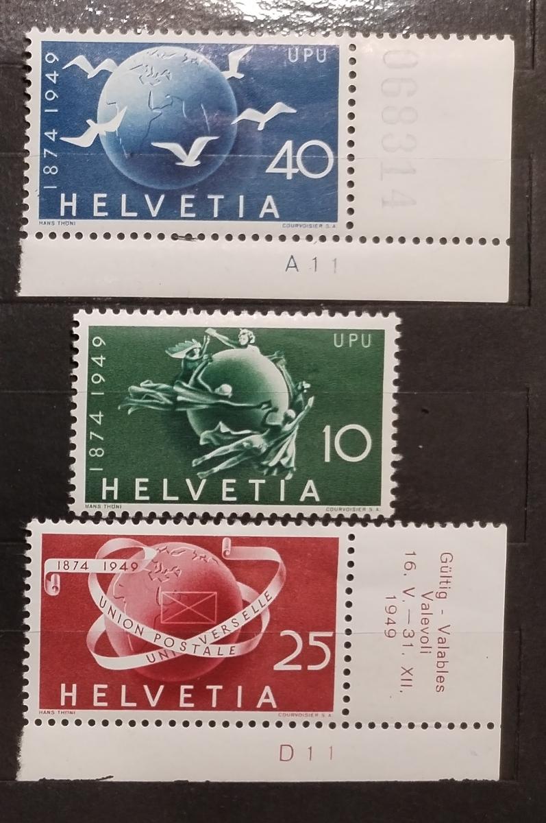 Švýcarsko 1949 Výročí Světové poštovní unie, UPU