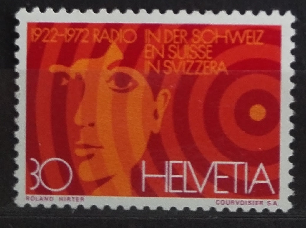 Švýcarsko 1972 Století rádia