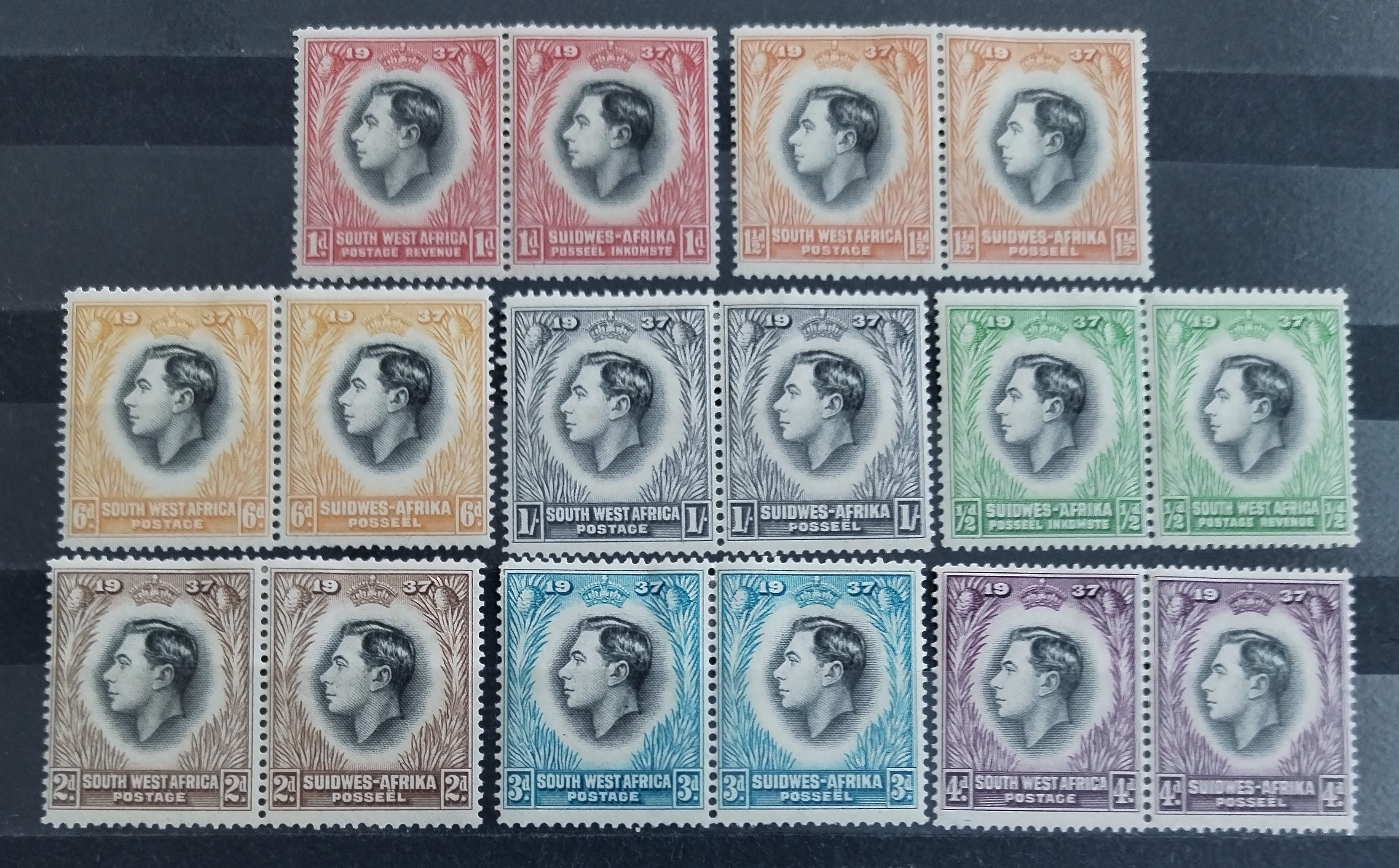 Jihozápadní Afrika 1937 Korunovace Jiřího VI.