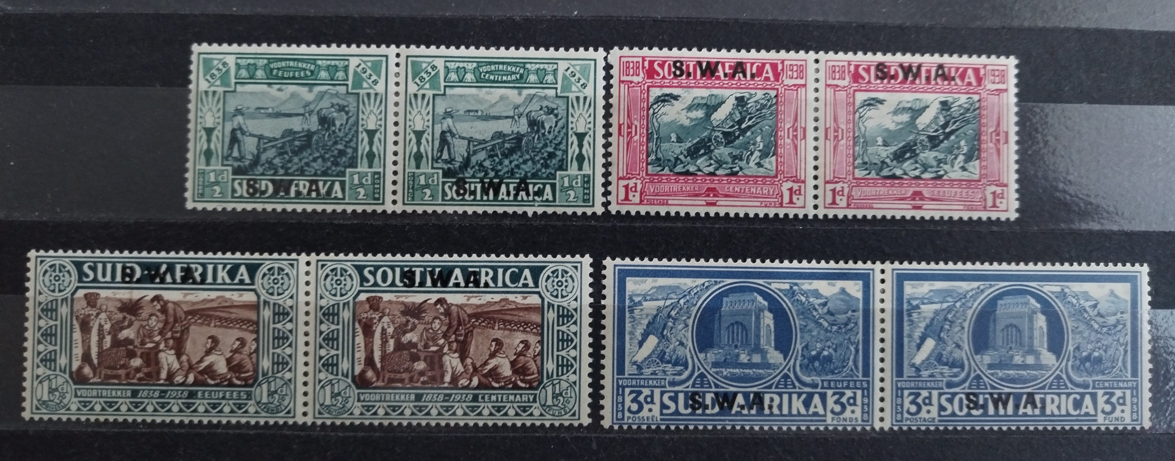 Jihozápadní Afrika 1938 110£ Memoriál století Voortrekker