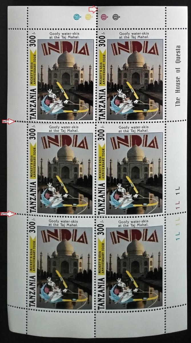 Tanzánie 1994 DISNEY kolem světa, komplet hodnoty v ARŠÍKU, popis