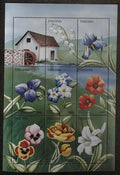 Tanzánie 1996 10€ Zahradní květiny a flora, Macešky a lilie