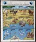Tanzánie 1999 9,5€ Africká fauna napajedel, Opice, ptáci, hroši