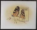 Tanzánie 1999 Bl.445 5,5€ Africké druhy hmyzu, Motýli, Phyciodes sp.