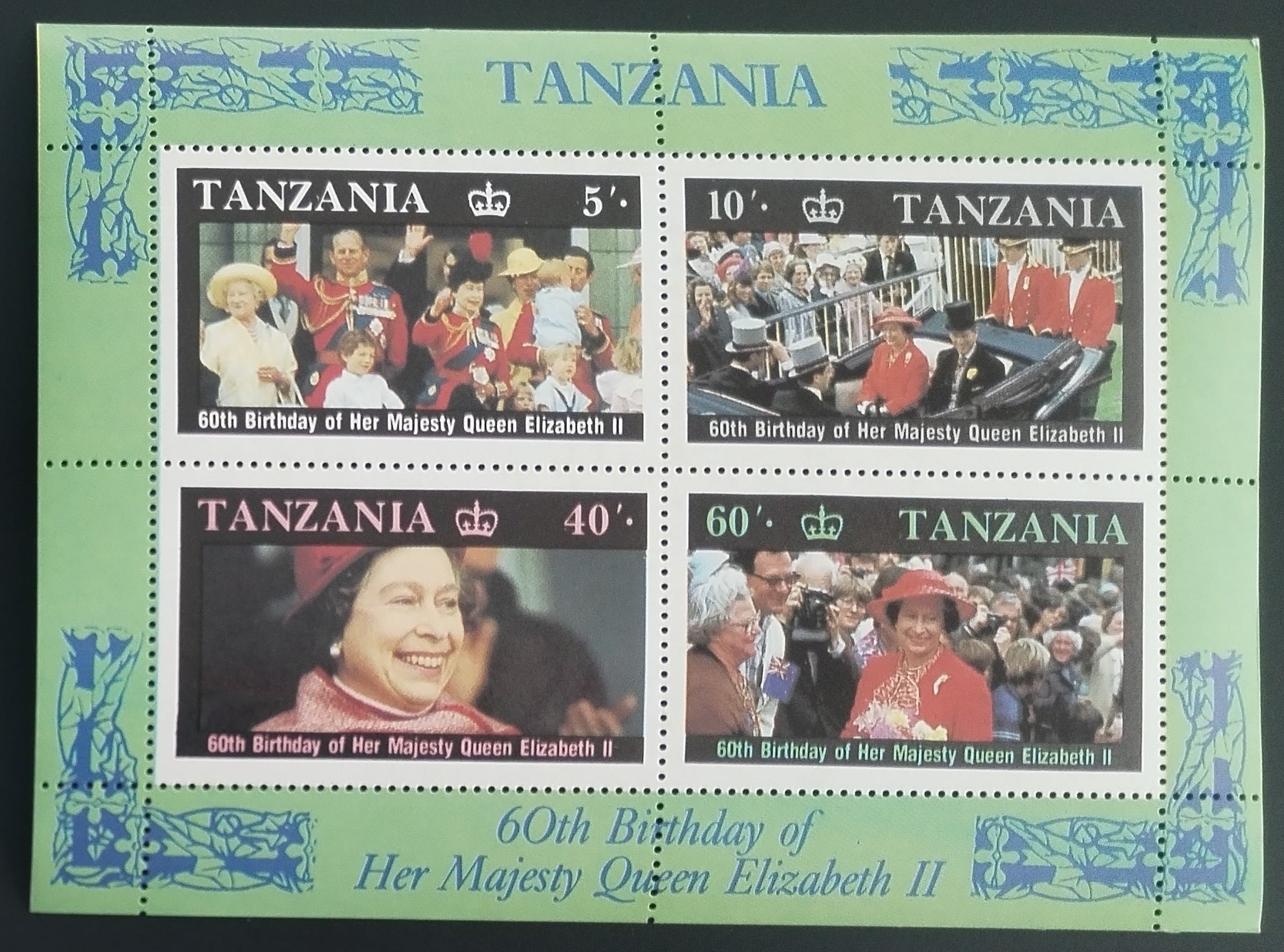 Tanzanie 1986 Narozeniny královny Alžběty II.