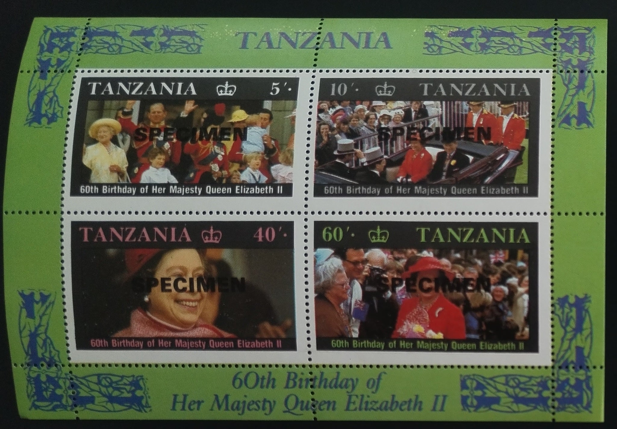 Tanzania 1986 Queen's Birthday SPECIMEN