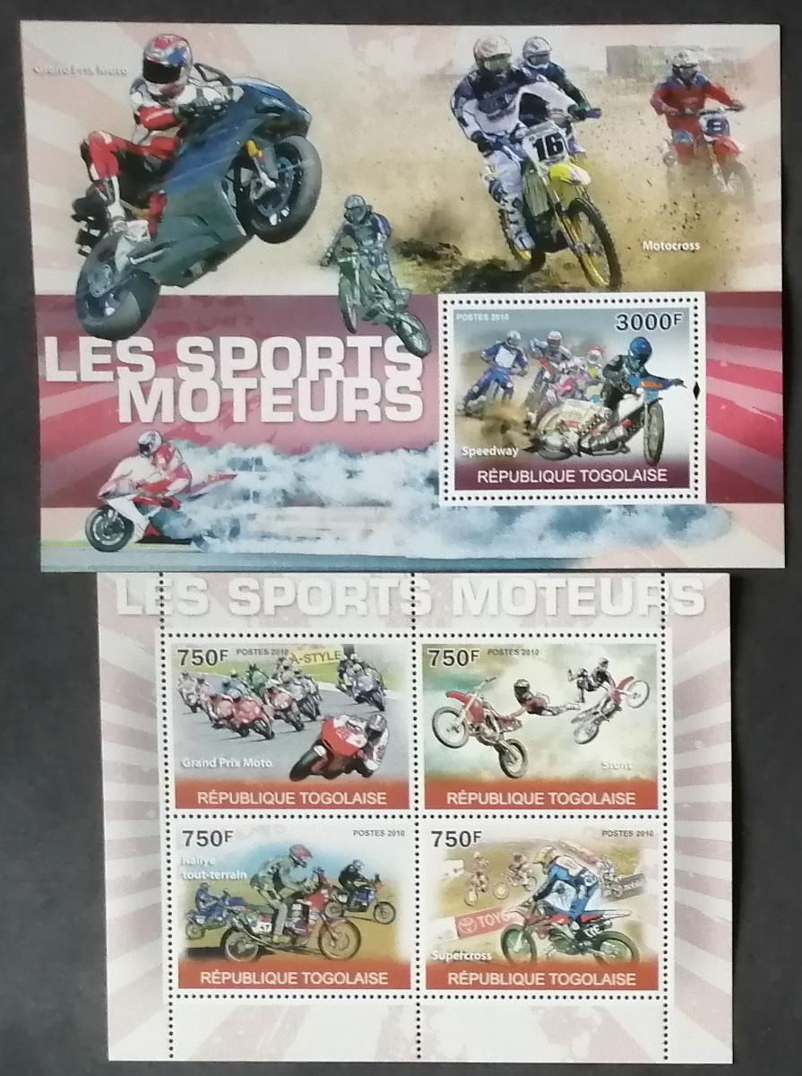 Togo 2010 24€ Závodní motorky a motocykly