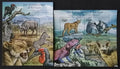 Togo 2011 24€ Africká fauna a flora parku Serengeti, Lvi, Kočky a ptác