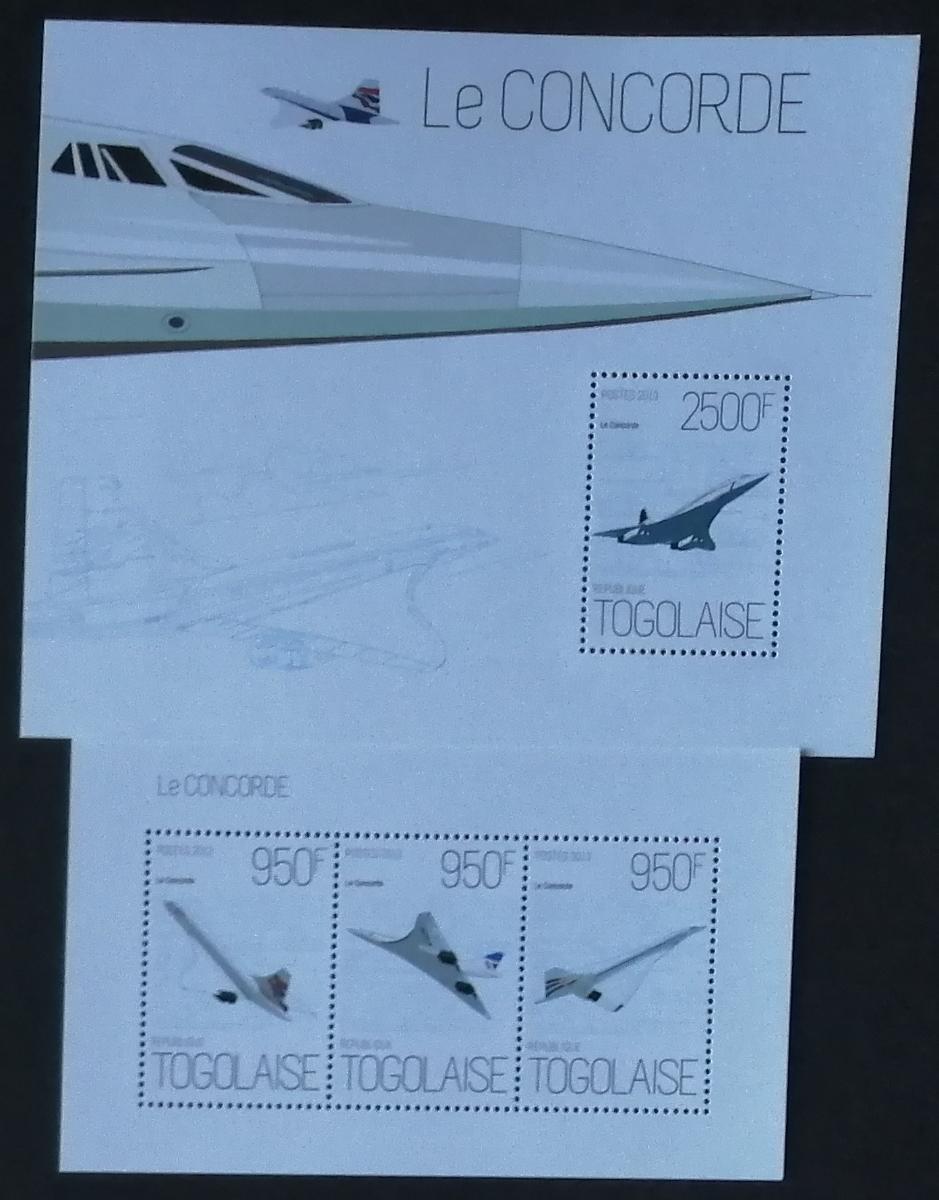 Togo 2013 21€ Concorde a nadzvuková letadla, Doprava