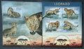 Togo 2013 22€ Africká fauna - Leopard a kočky savany