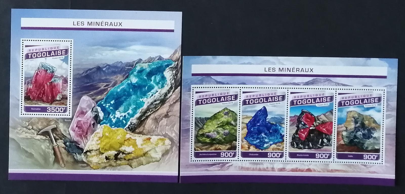Togo 2016 28€ Africké minerály a nerosty, Důlní průmysl země