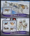 Togo 2016 Mi.7479-2+Bl.1305 24€ Polární psi a sáně, husky