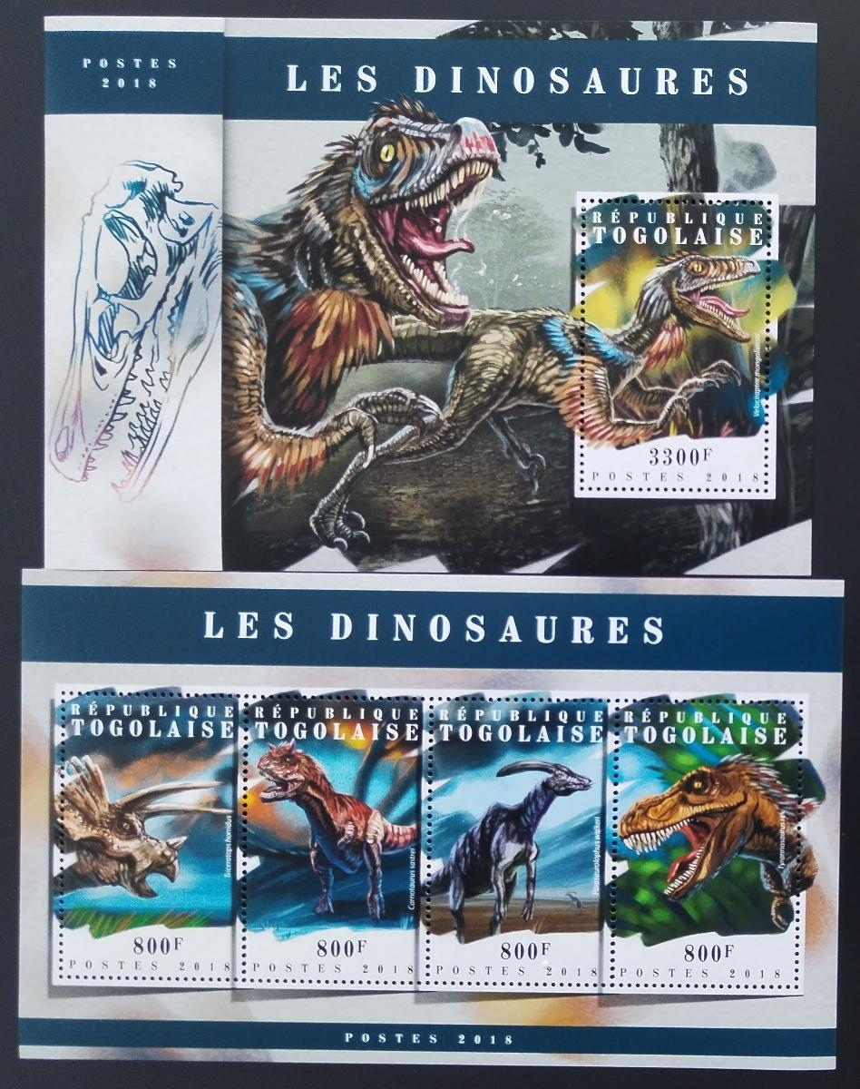 Togo 2018 Dinosauři a ještěři pravěku