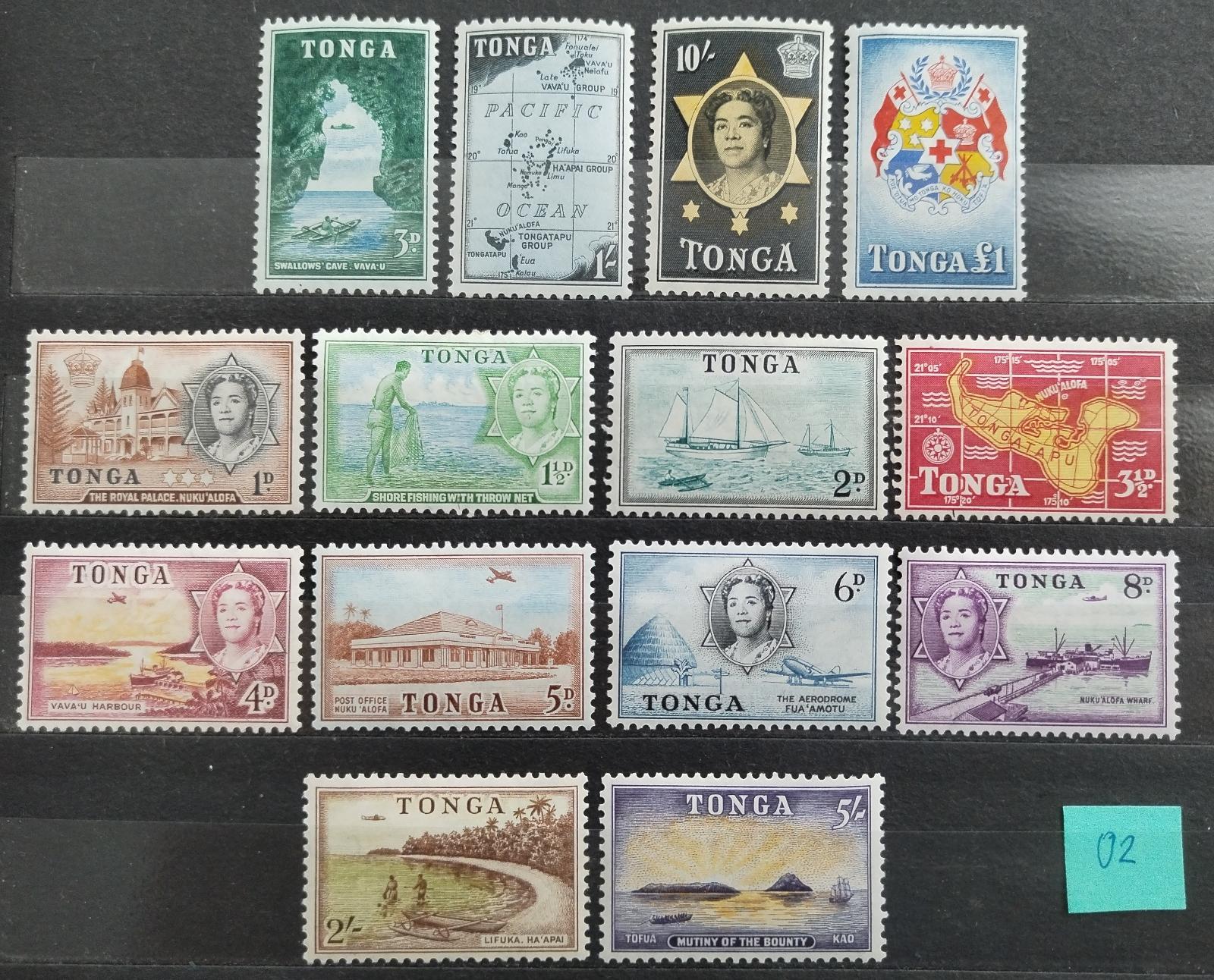 Tonga 1953 75£ Definitiva ostrova královny Salote
