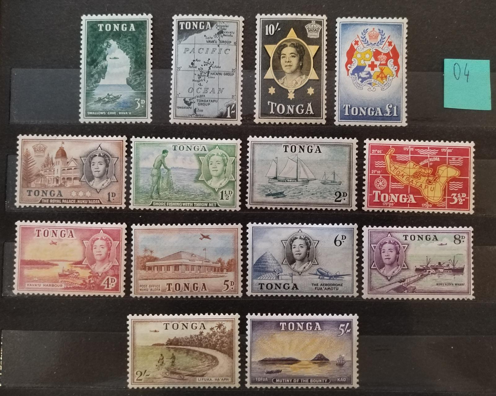 Tonga 1953 75£ Definitiva ostrova královny Salote