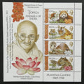 Tonga 2016 Bl.100 23€ Pandy, tygři, hadi, summit Indie, Gándí