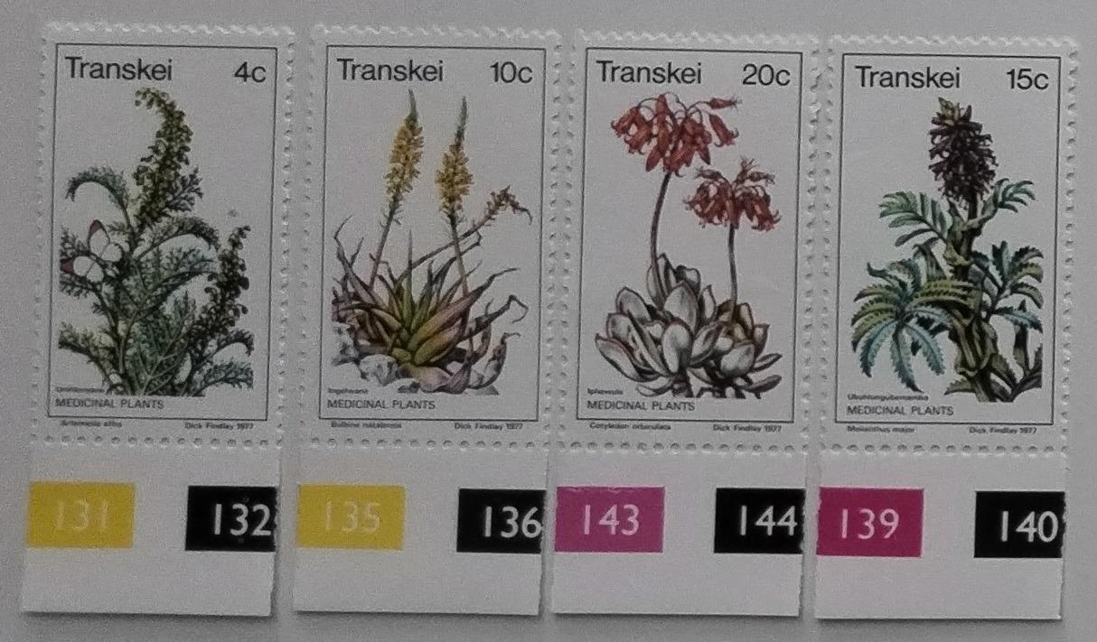 Transkei 1977 Léčivé rostliny a flora země, Květiny