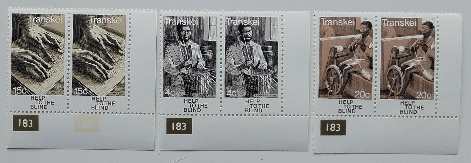Transkei 1977 Pomoc slepým a nevidomým, Charita PÁRY