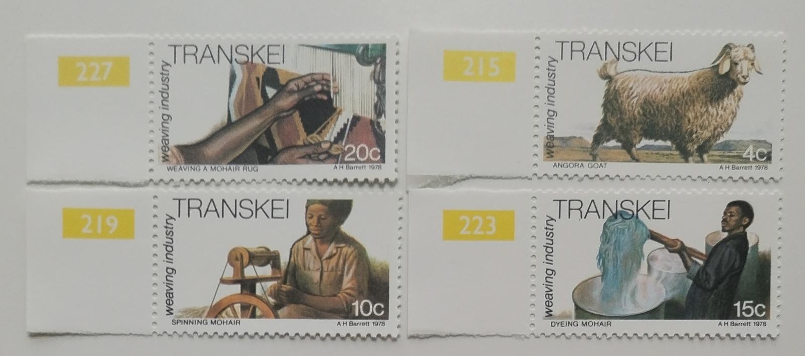 Transkei 1978 Tkalcovství a zpracování vlny, Ovce
