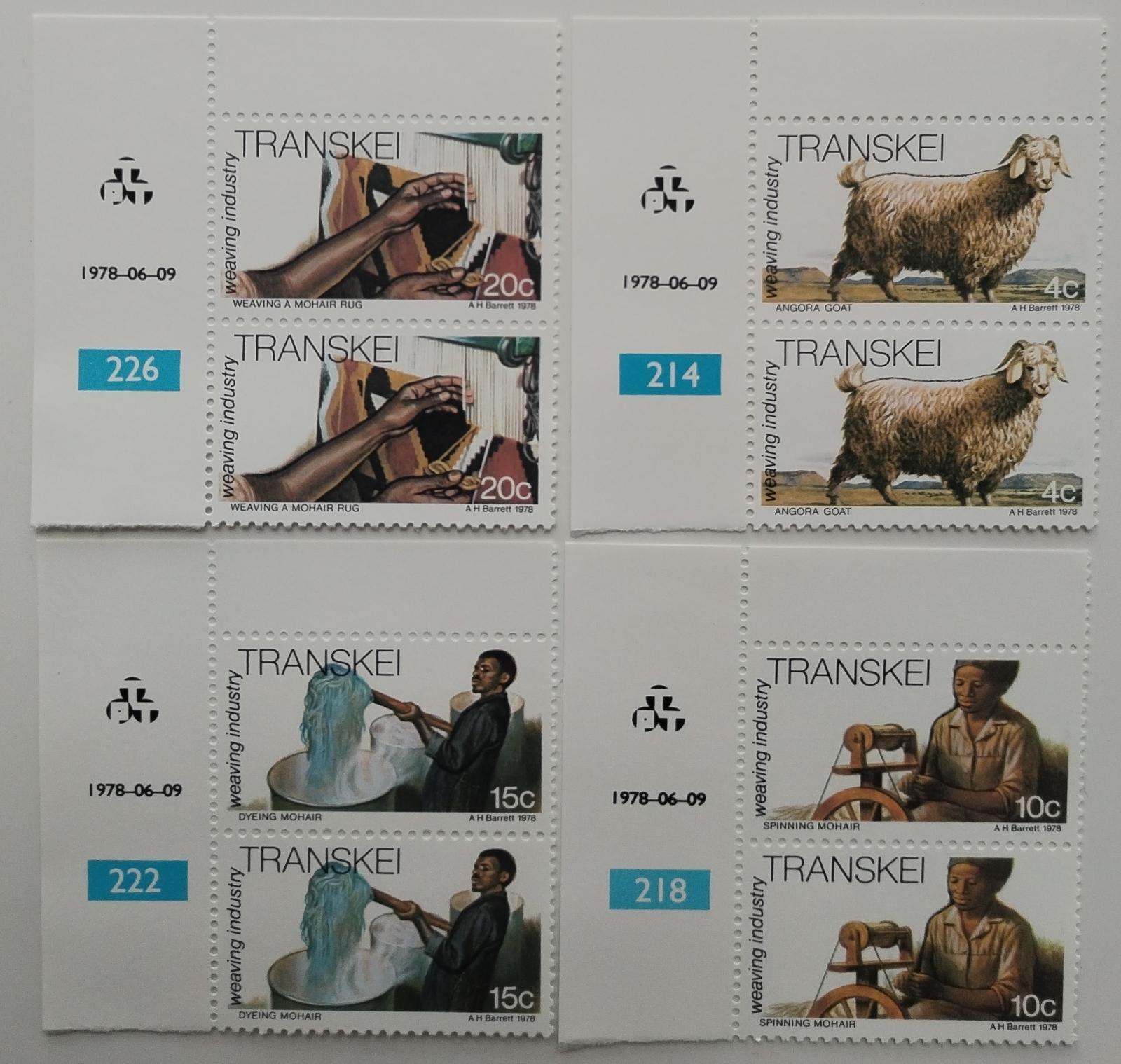 Transkei 1978 Tkalcovství a zpracování vlny, Ovce PÁRY