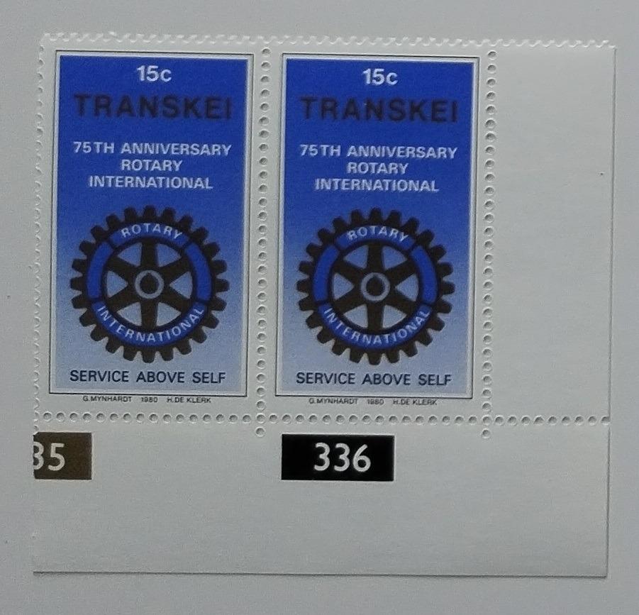 Transkei 1980 Výročí Rotariánů, Organizace a charity PÁRY