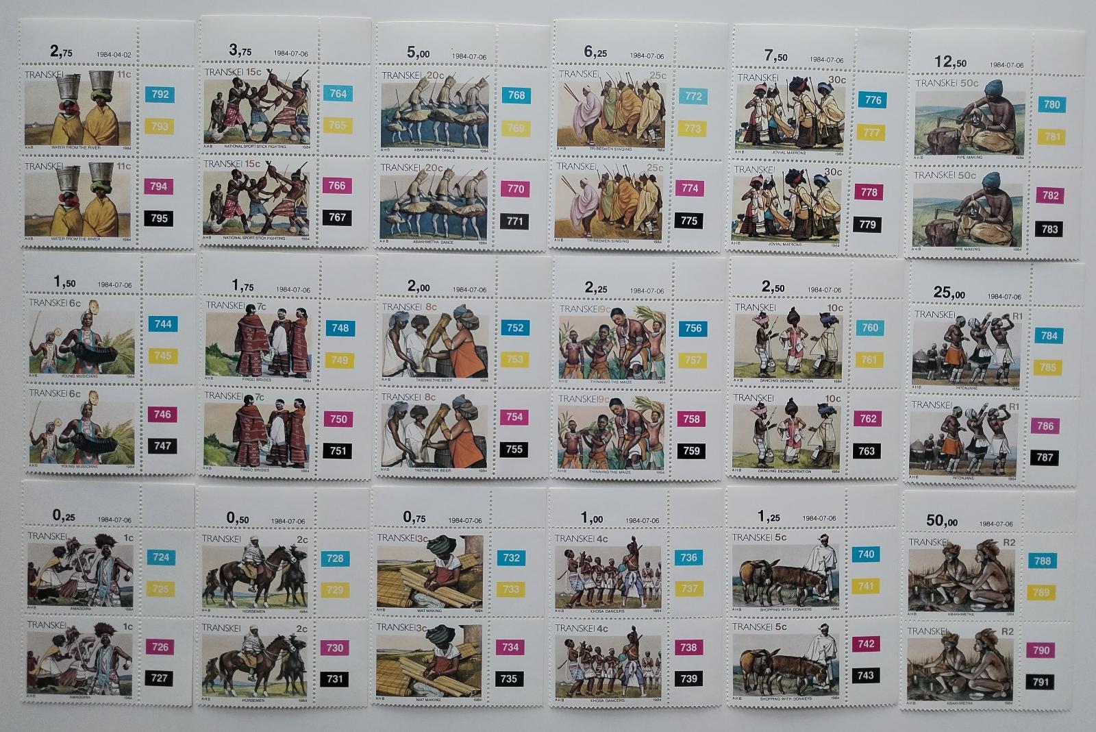 Transkei 1984 Definitiva kmenové kultury a výjevů PÁRY