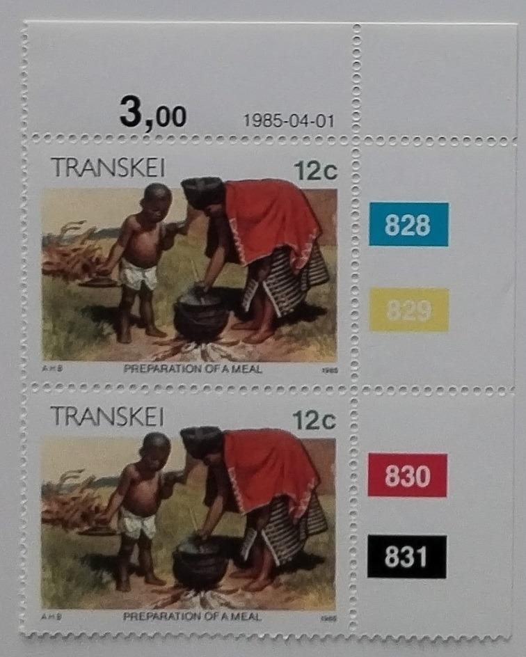 Transkei 1985 Dotisk definitivy kmenové kultury PÁR