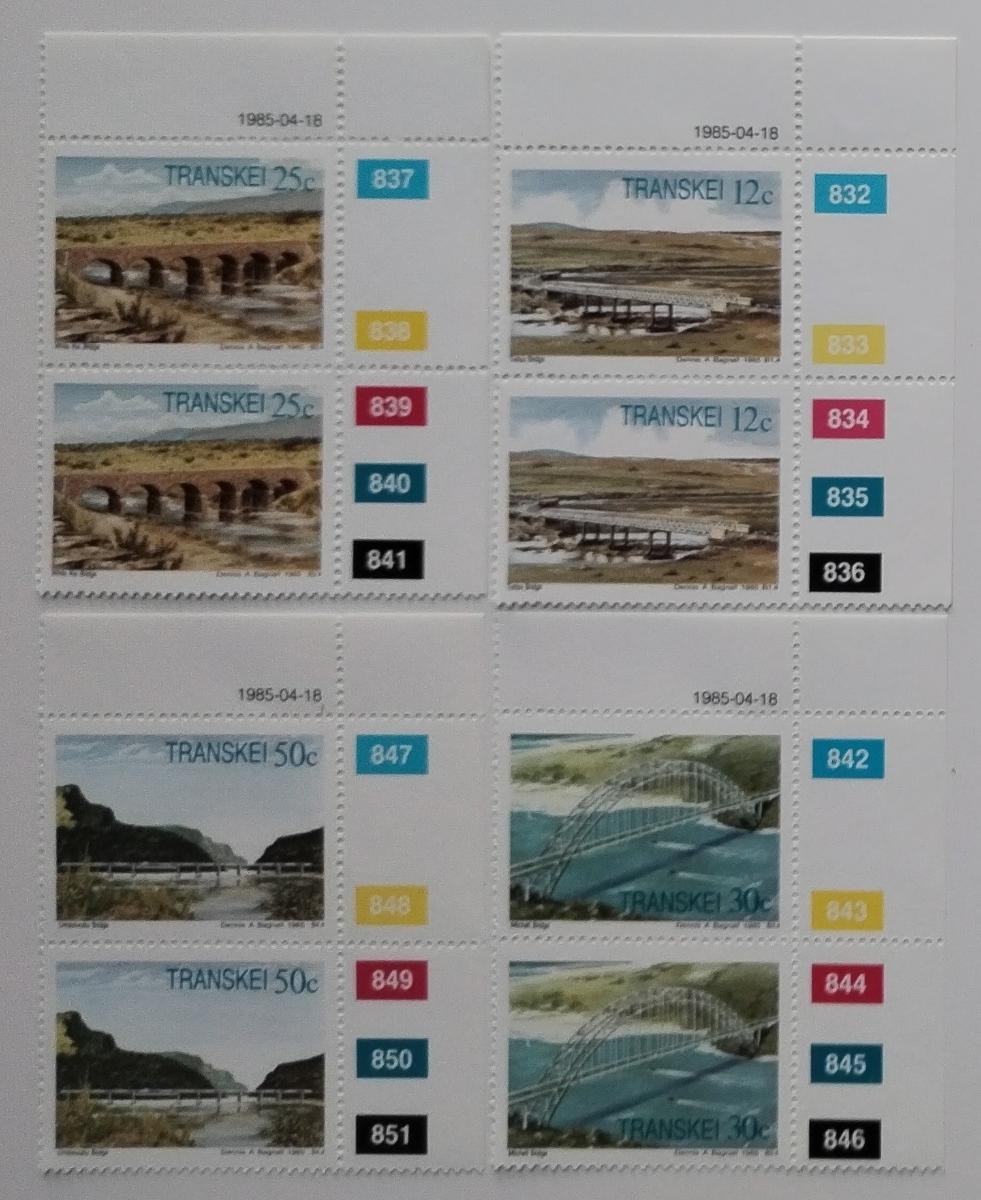 Transkei 1985 Mosty a stavby v zemi PÁR