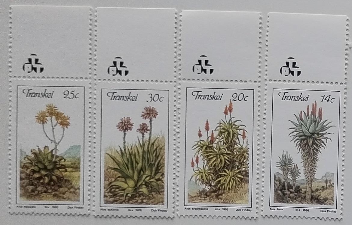 Transkei 1986 Aloe a africká flora, Květiny