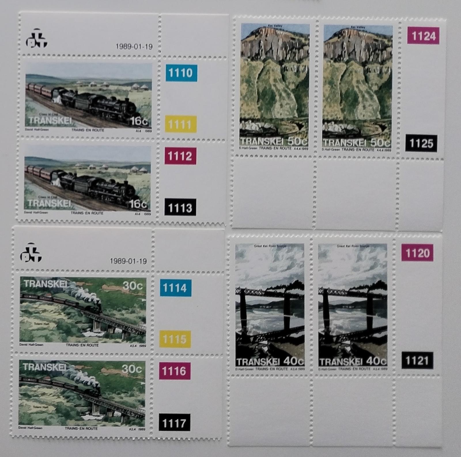 Transkei 1989 Parní lokomotivy a vlaky v zemi PÁRY