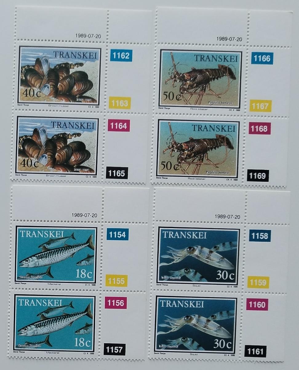 Transkei 1989 Ryby, korýši a sépie PÁRY