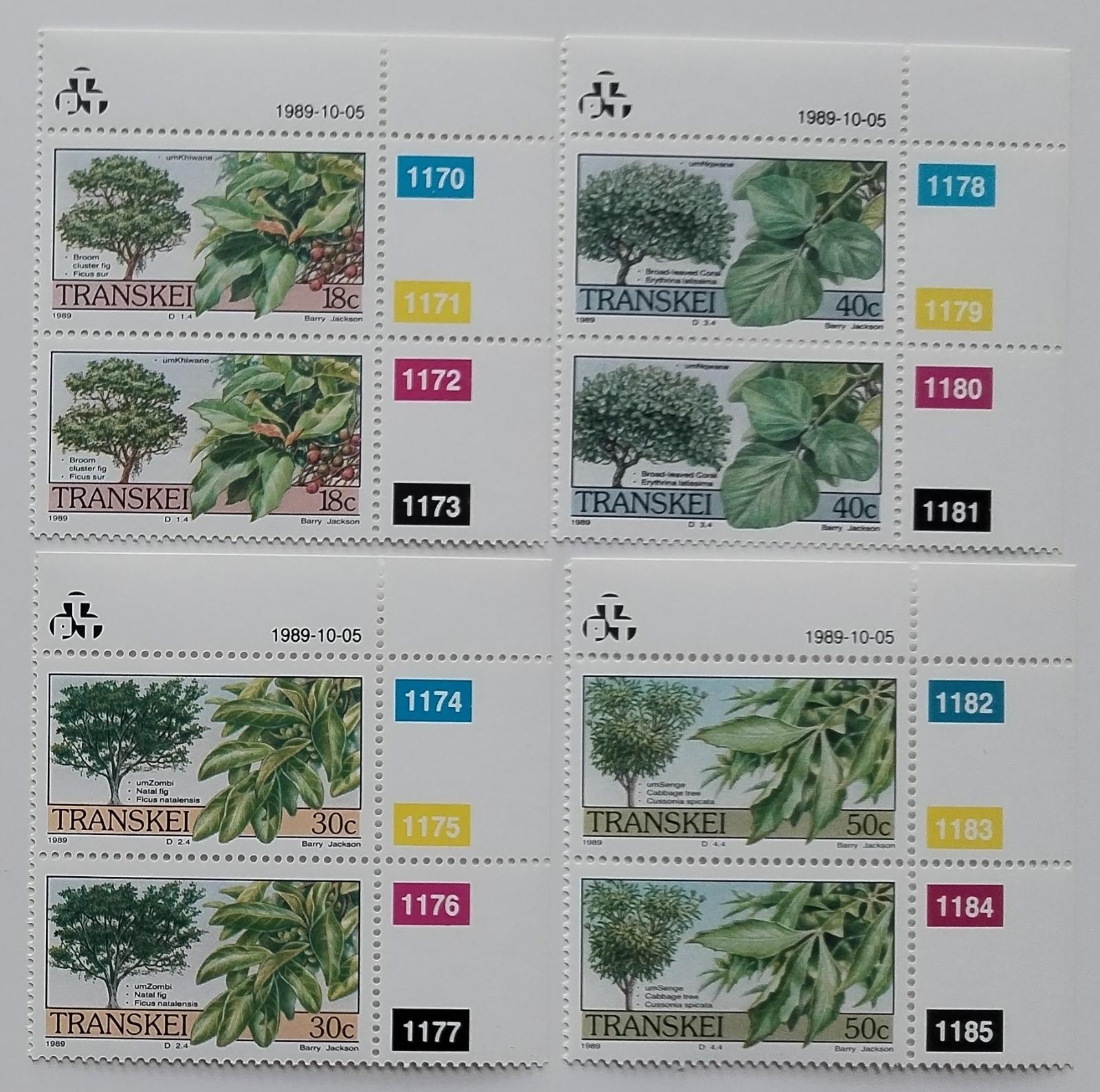 Transkei 1989 Stromy a flora Afriky PÁRY