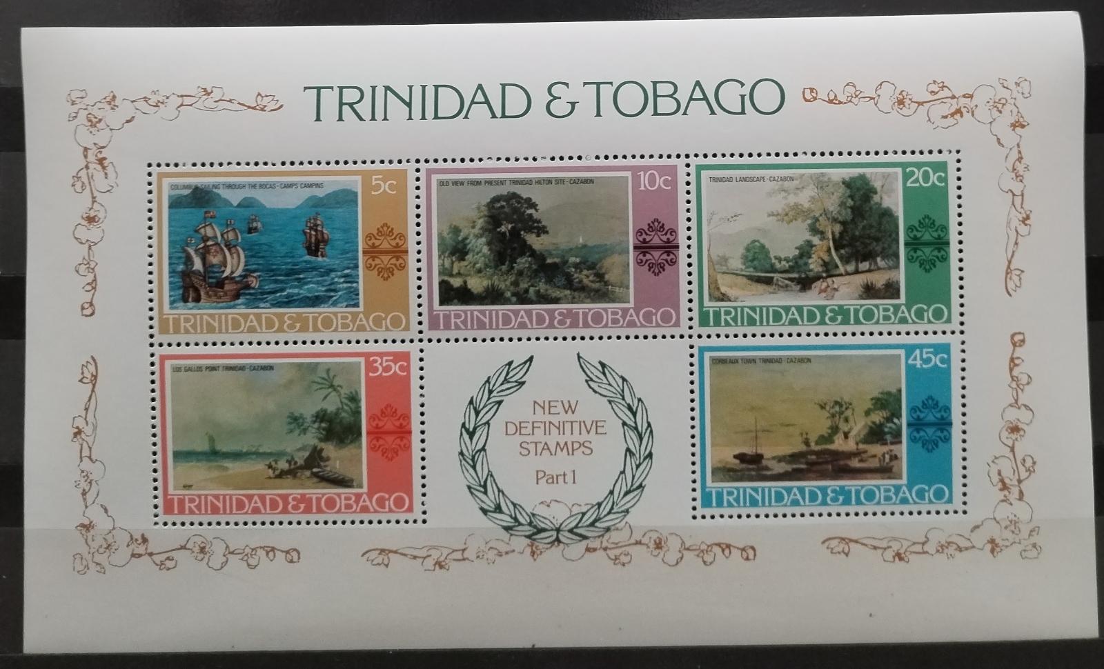 Trinidad & Tobago 1976 Definitiva v aršíku: Část první, Krajinky