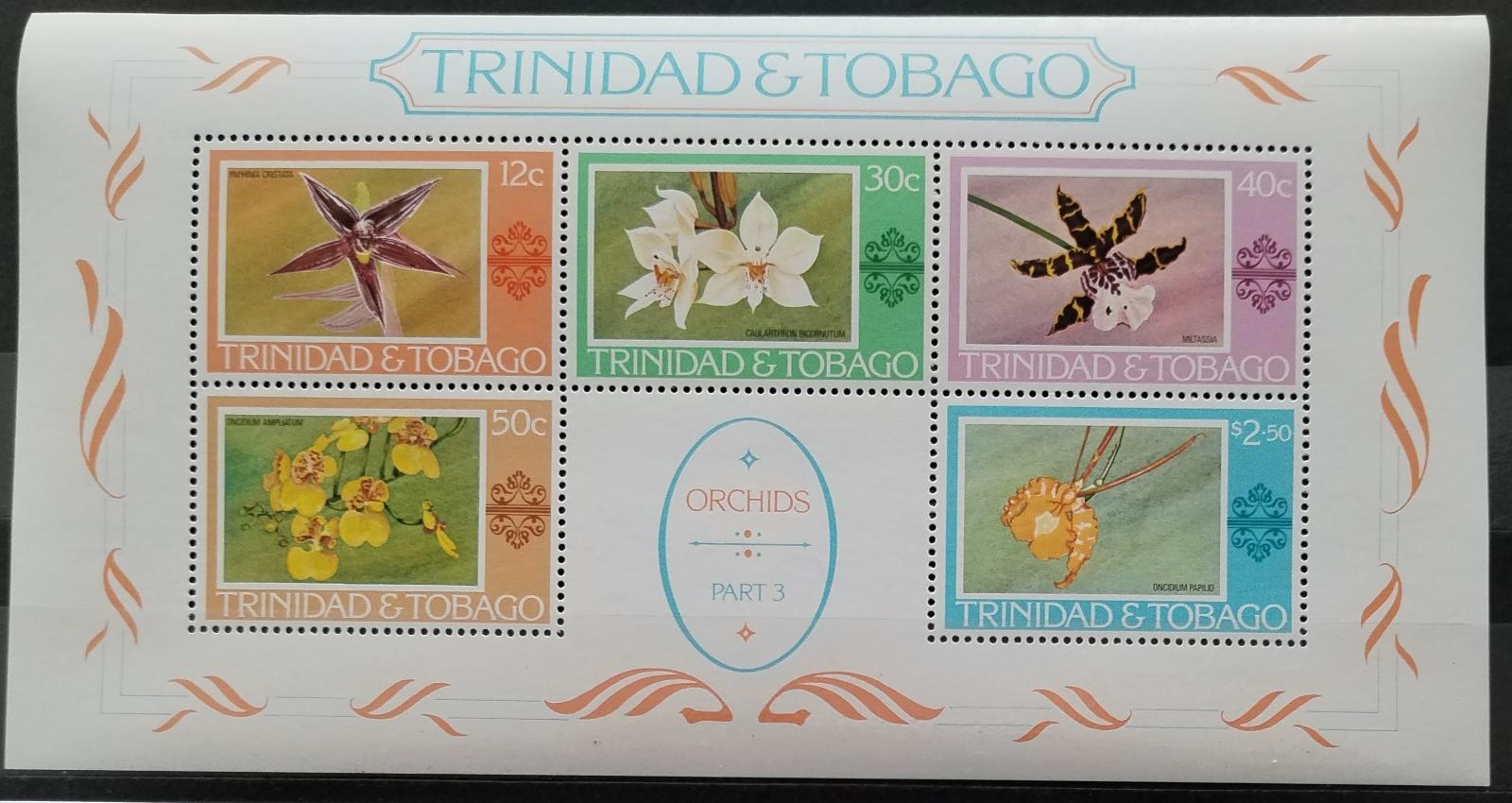 Trinidad & Tobago 1978 Definitiva v aršíku: Část třetí, Orchideje