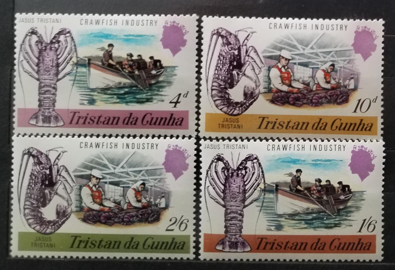 Tristan da Cunha 1970 Ostrovní rybářství a korýši, Ryby