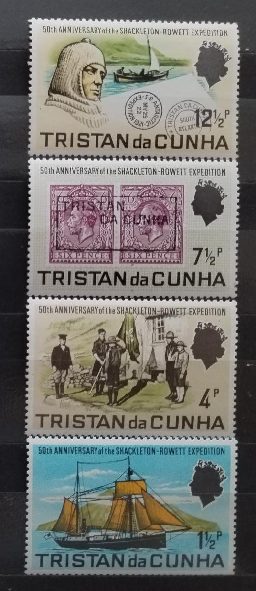 Tristan da Cunha 1971 Výročí Shackletonovy expedice, Lodě