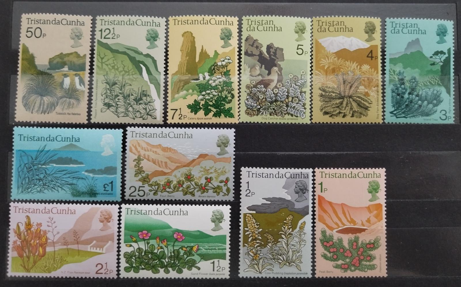 Tristan da Cunha 1972 Definitiva ostrovní květiny a flora