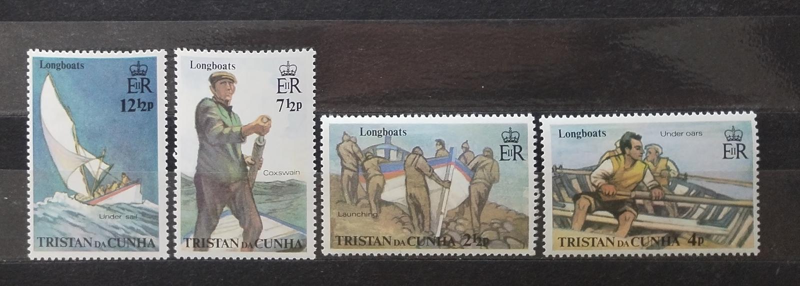 Tristan da Cunha 1972 Lodě a námořníci v umění