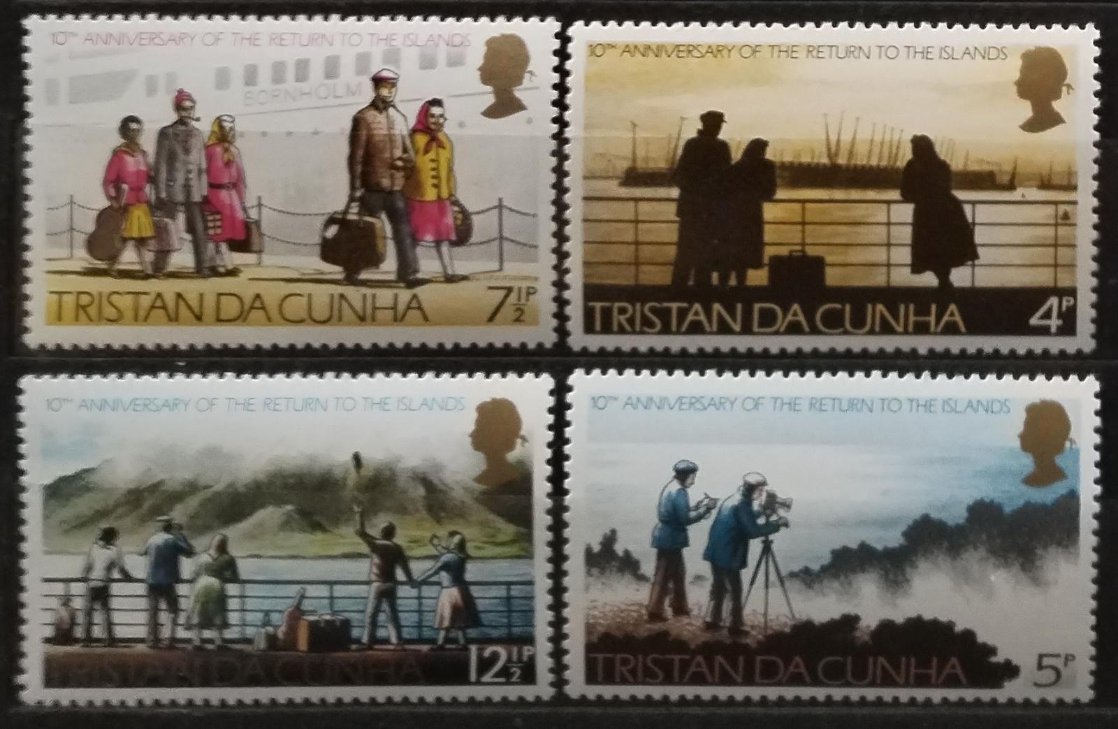 Tristan da Cunha 1973 Výročí návratu ostrovanů
