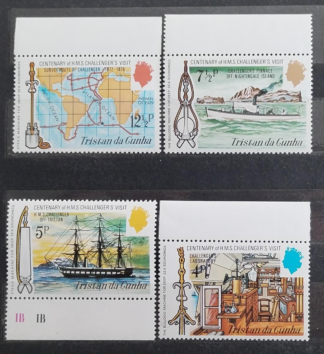 Tristan da Cunha 1973 Výročí návštěvy lodě Challenger, Mapy