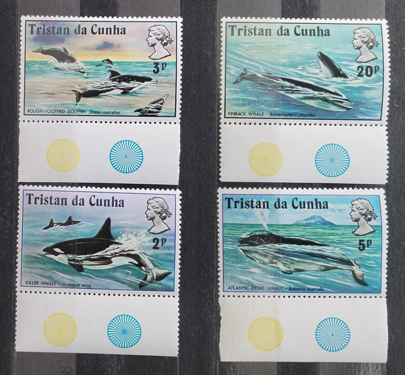 Tristan da Cunha 1975 Velryby a ryby ostrova