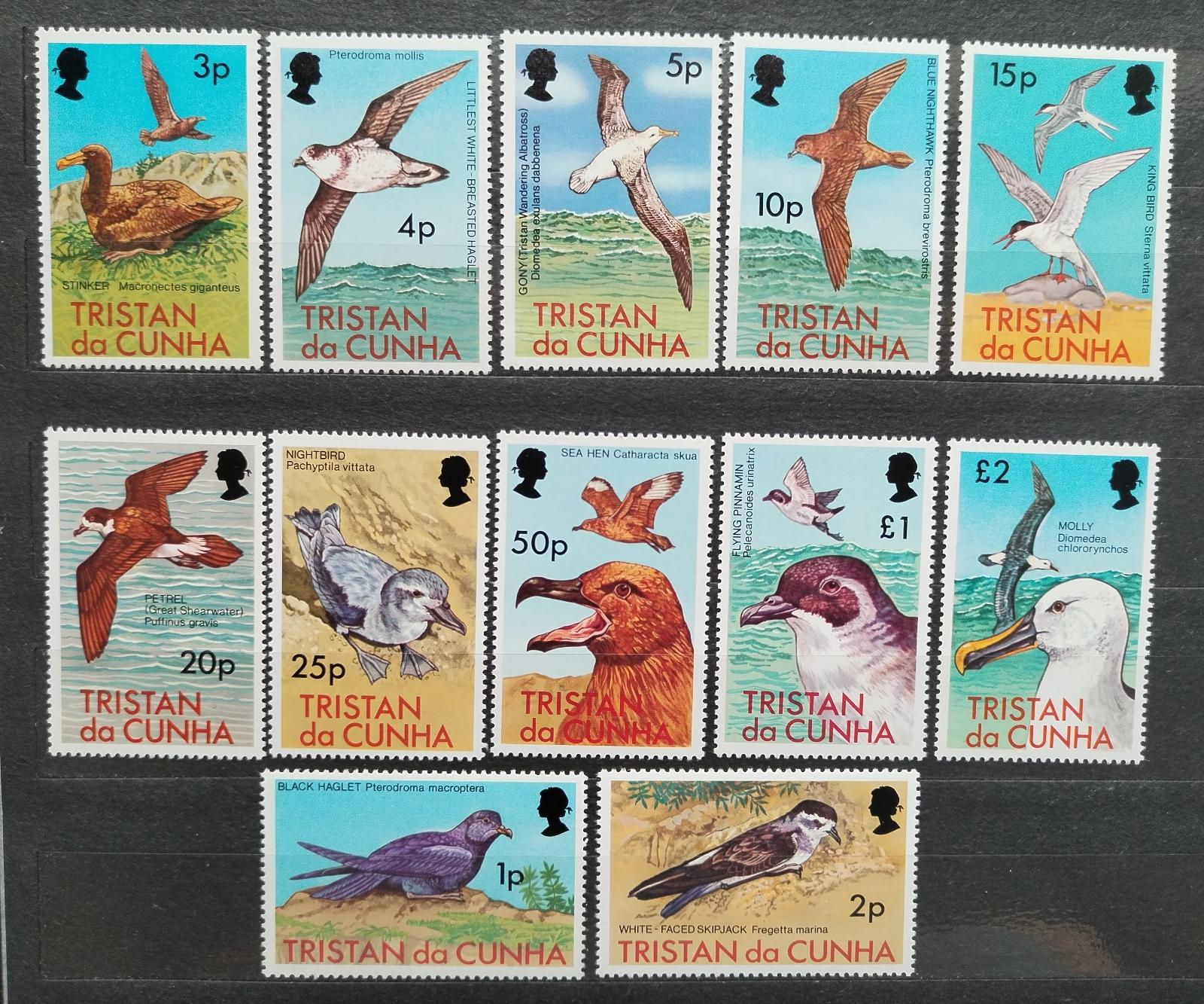 Tristan da Cunha 1977 Definitiva: Ostrovní ptáci a fauna