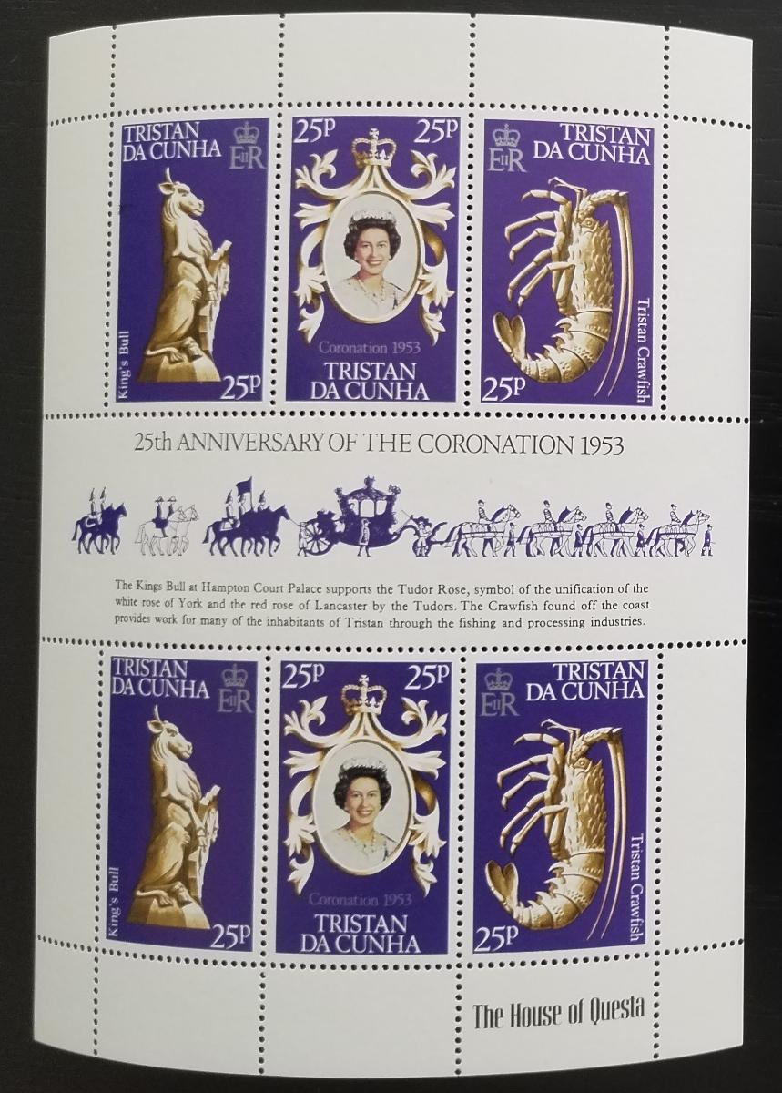 Tristan da Cunha 1978 Výročí korunovace královny Alžběty II.