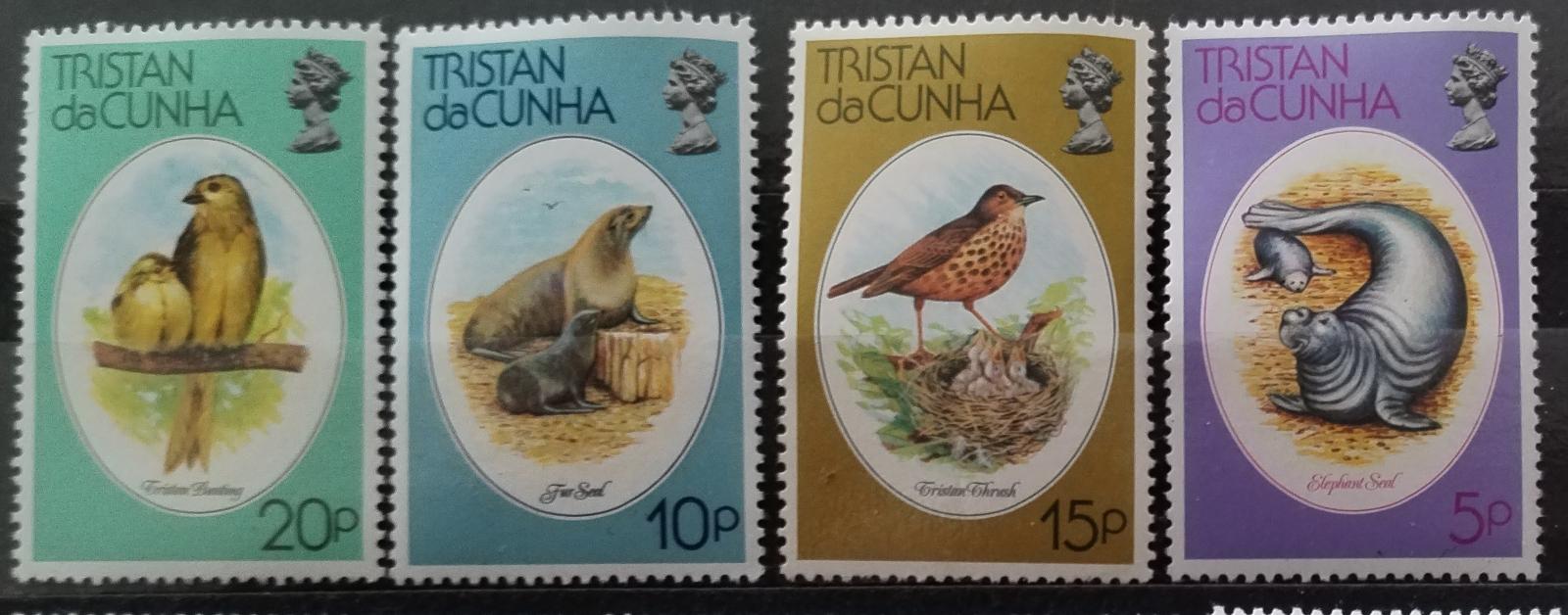 Tristan da Cunha 1979 Ohrožené druhy ostrova, Ptáci a savci