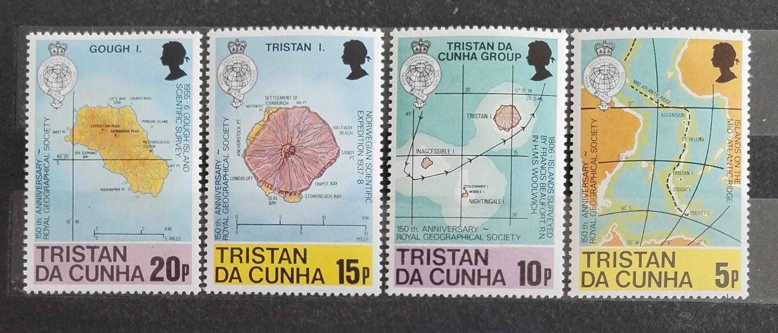 Tristan da Cunha 1980 Mapy a kartografie ostrova
