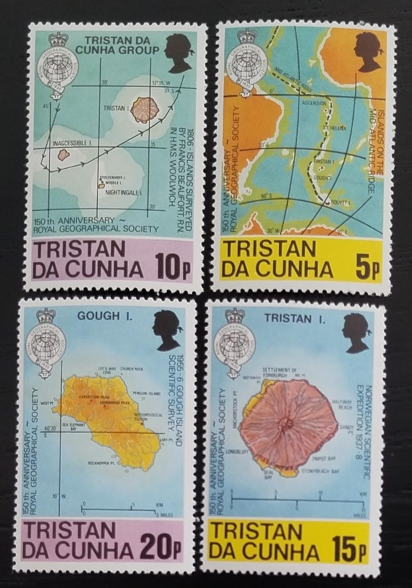 Tristan da Cunha 1980 Mapy a kratografie